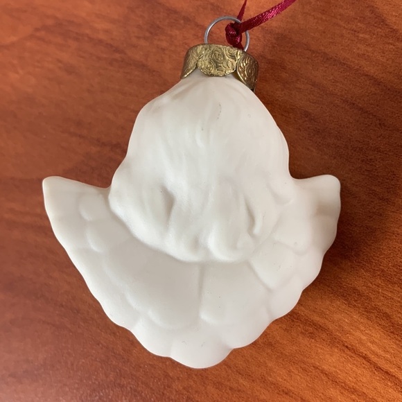 Vintage Porcelain Angels Christmas Holiday Tree Ornaments - set of 5 - Picture 11 of 11